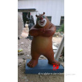 Cartoon animal bear fiberglass sculpture